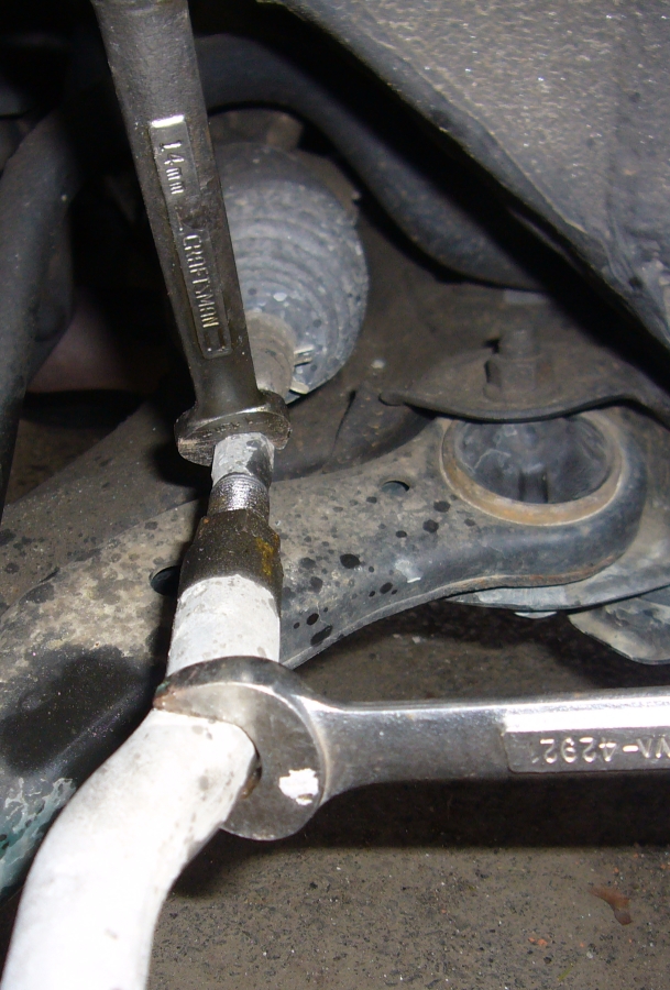 remove the tie rod end nut