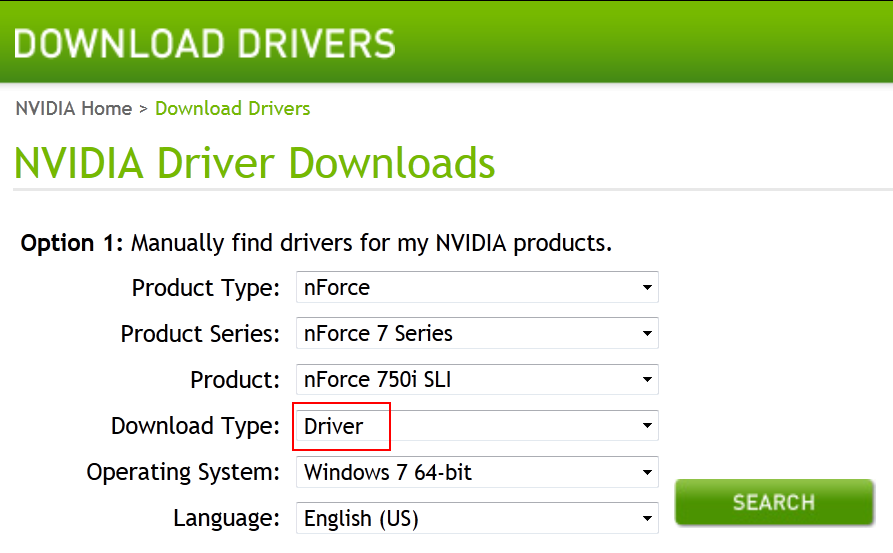 to install Nvidia NVRaid, download the driver